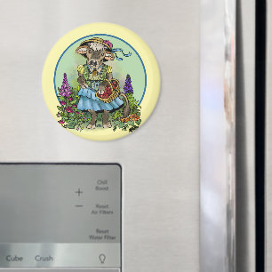 Cottagecore Cowgirl Magnet