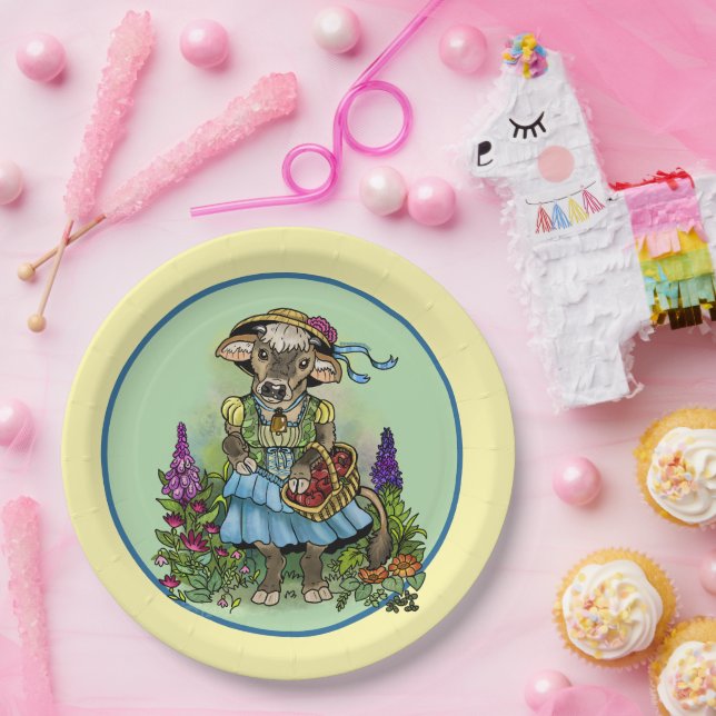 Cottagecore Cowgirl Paper Plate (Party)