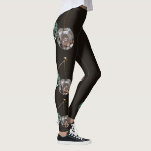 Cottagecore Crystal Cherry - Gemstone Aesthetic Leggings