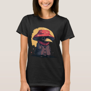 Cottagecore Cute Chubby Plague Doctor Mushroom Hat T-Shirt