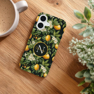 Cottagecore Design Lemon Pattern iPhone Case