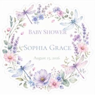 Cottagecore Dragonfly Floral Stickers