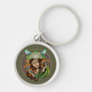 Cottagecore Fairy Frog Key Ring