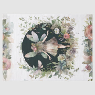 Cottagecore Fairy Magical Garden Flowers Decoupage Tissue Paper