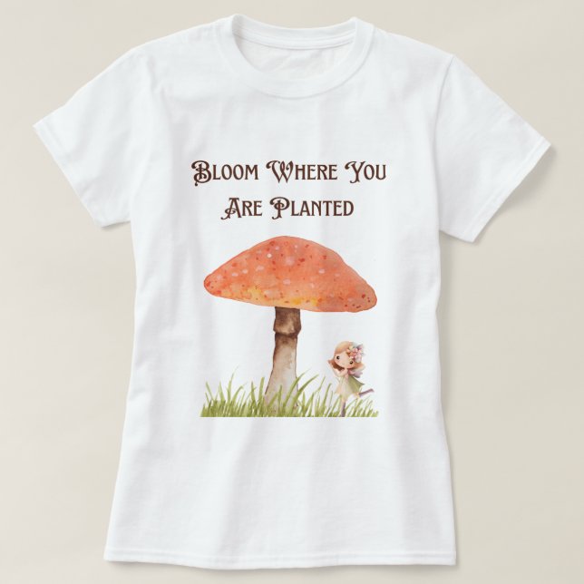 Cottagecore Fairy Mushroom Tee (Design Front)