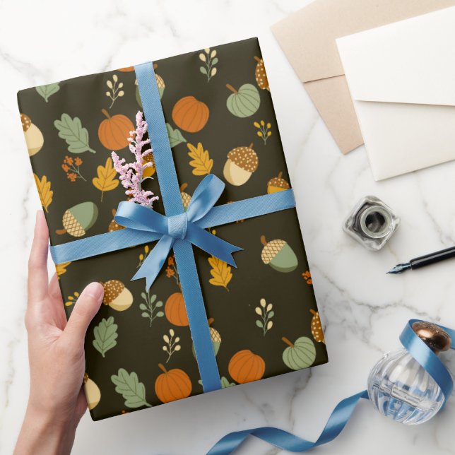 Cottagecore Fall Pattern  Wrapping Paper (Gifting)