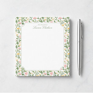 Cottagecore Floral Desk Notepad