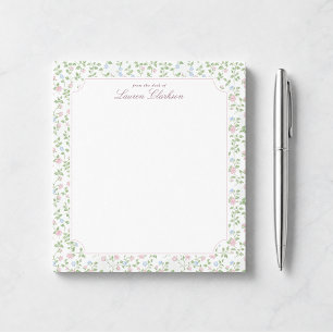 Cottagecore Floral From The Desk Notepad