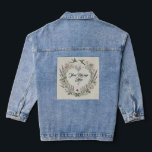 Cottagecore “Floral Heart & Lovebirds” Denim Jacket<br><div class="desc">Add a touch of romance and whimsy to your wardrobe with this cottagecore-inspired “Floral Heart & Lovebirds” denim jacket. Featuring a beautifully embroidered-style design of a heart-shaped wildflower arrangement, soft roses, and two charming lovebirds, this jacket combines rustic charm with modern style. Perfect for nature lovers, romantics, or as a...</div>