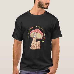 Cottagecore Floral Llama Aesthetic T-Shirt