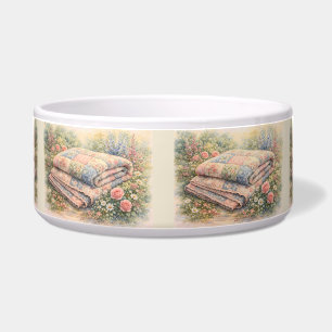 Cottagecore Floral Patchwork Quilt Watercolor