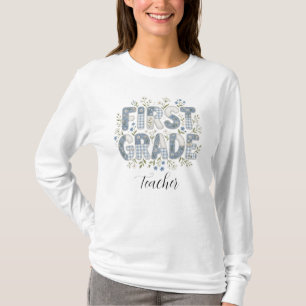Cottagecore Floral Teacher Gift T-Shirt