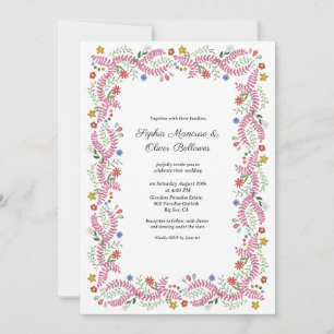 Cottagecore Floral Wedding Invitation