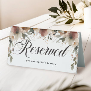 Cottagecore Floral Wedding Reception Reserved