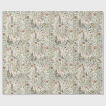 Cottagecore Floral Wildflower Wrapping Paper