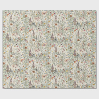 Cottagecore Floral Wildflower Wrapping Paper