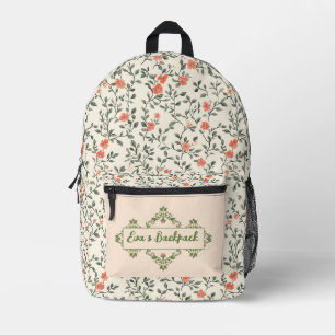 Cottagecore Flower Garden  Printed Backpack
