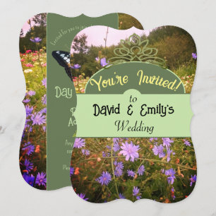 Cottagecore Flower Meadow Wedding Invites