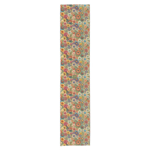 Cottagecore Flowers Botanical Garden Short Table Runner