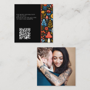 Cottagecore Forest Photo QR Code Enclosure Card