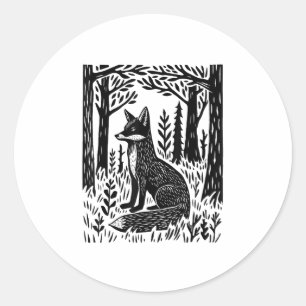 Cottagecore Forestcore Goblincore Forest Woodland Classic Round Sticker