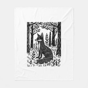 Cottagecore Forestcore Goblincore Forest Woodland Fleece Blanket