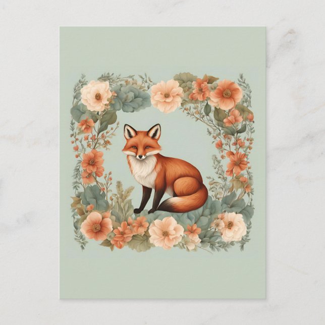 Cottagecore Fox Postcard (Front)
