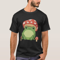 Cottagecore Frog Aesthetic Cute Frog with Mushroom
