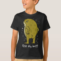 Cottagecore Frog Art Kiss My Butt Funny Frog Lover