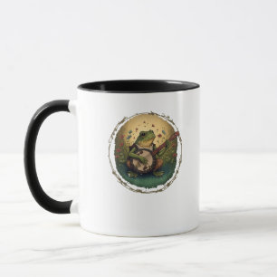 Cottagecore Frog Playing Banjo Goblincore Aestheti Mug