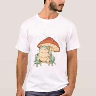 Cottagecore frog with mushroom T-Shirt