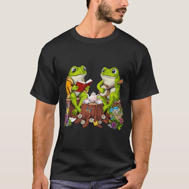 Cottagecore Frogs T-Shirt (Front)