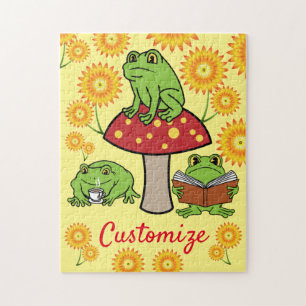 Cottagecore Frogs Thunder_Cove Jigsaw Puzzle