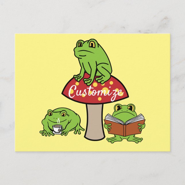 Cottagecore Frogs Thunder_Cove Postcard (Front)
