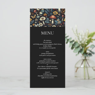 Cottagecore Garden Menu