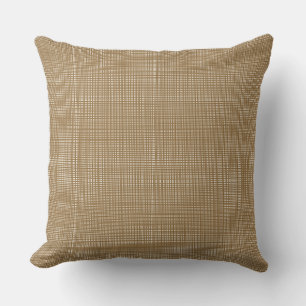 Cottagecore Gingham Christmas Golden Yellow  Cushion