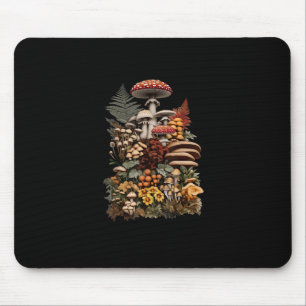 Cottagecore  Goblincore Mushroom Foraging Mouse Mat