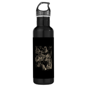 Cottagecore Goblincore Pond Snail Swimming Frog 710 Ml Water Bottle