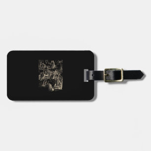 Cottagecore Goblincore Pond Snail Swimming Frog Luggage Tag