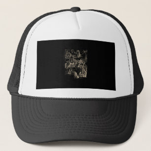 Cottagecore Goblincore Pond Snail Swimming Frog Trucker Hat