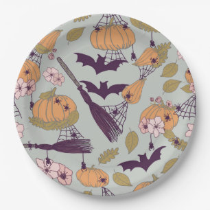 Cottagecore Halloween Paper Plate