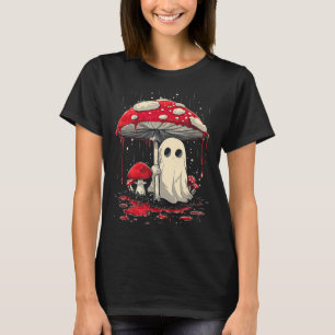 Cottagecore Halloween Shirt Ghost Mushroom Spooky