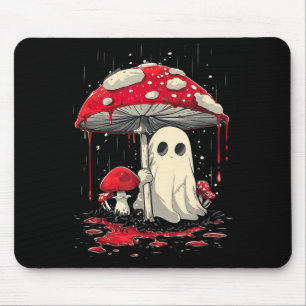 Cottagecore Halloween Shirt Ghost Mushroom Spooky Mouse Mat