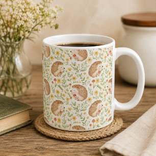 Cottagecore Hedgehog Coffee Mug