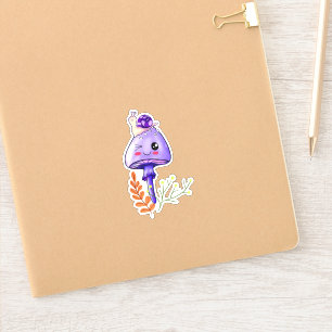 cottagecore kawaii mushroom and snail