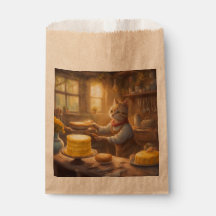 Cottagecore Kitchen Cat bakes Birthday Cake Lemon
