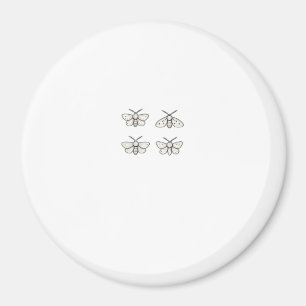 Cottagecore Moths Classic Magnet