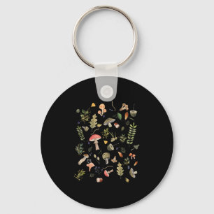 Cottagecore Mushroom Aesthetic Academia Goblincore Key Ring
