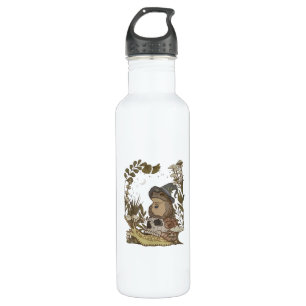 Cottagecore Mushroom Botanical Witchy Frog Goblinc 710 Ml Water Bottle