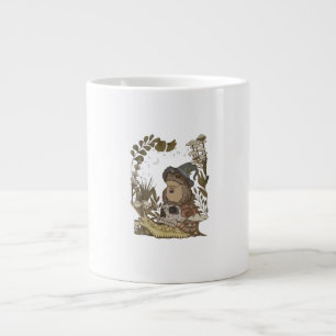 Cottagecore Mushroom Botanical Witchy Frog Goblinc Large Coffee Mug